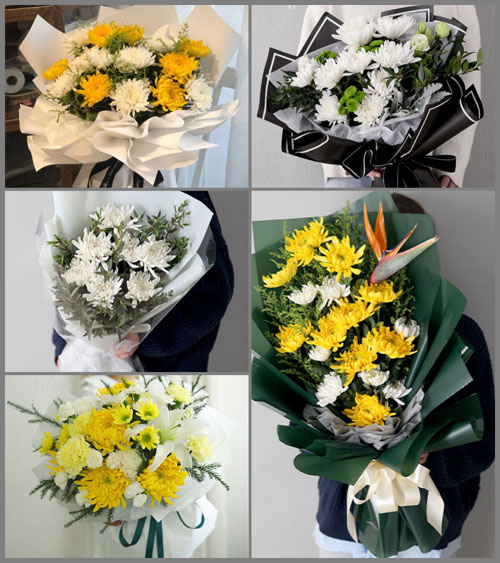 安徽淮南市大通区九龙岗镇白事花束代送